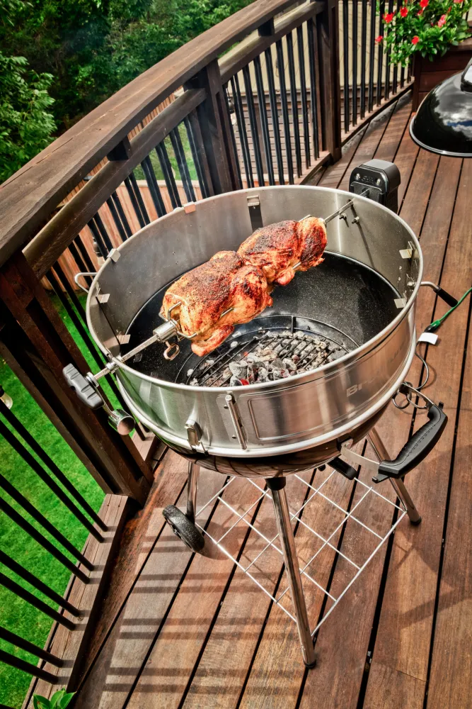 rożen w grillu Crown kettle 570